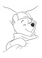 coloriage winnie fait de beaux reves